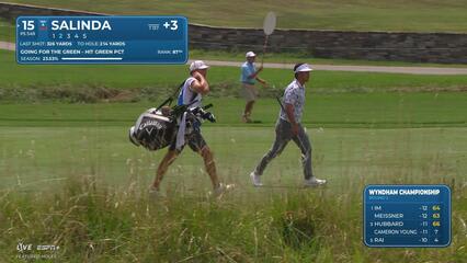 Isaiah Salinda makes birdie on No. 15 at Wyndham