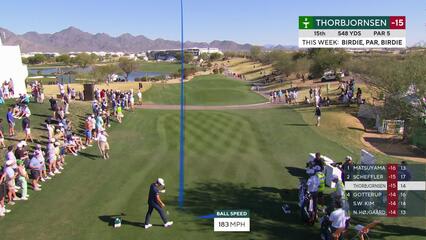 Michael Thorbjornsen's 366-yard drive sets up eagle putt on No. 15 at WM Phoenix Open