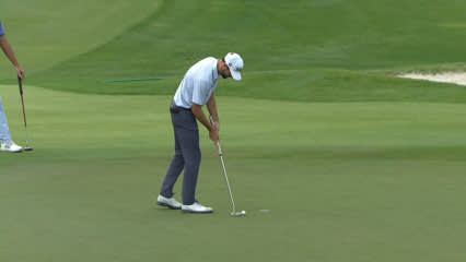 Nicholas Lindheim cards birdie at The RSM Classic