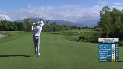 Joel Dahmen gets up-and-down from 37 feet for birdie on No. 13 at Mexico Open
