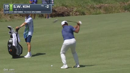 Si Woo Kim's 270-yard approach sets up birdie on No. 17 at BMW Championship