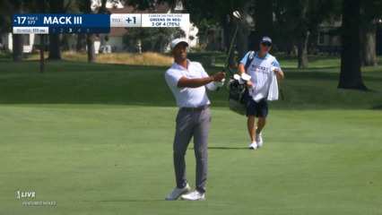 Willie Mack III's 111-yard approach to 9 feet yields birdie at Rocket Mortgage