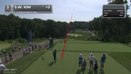 Si Woo Kim makes birdie on No. 3 at BMW Championship