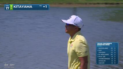 Kurt Kitayama sinks 10-foot birdie putt on No. 17 at Texas Children's