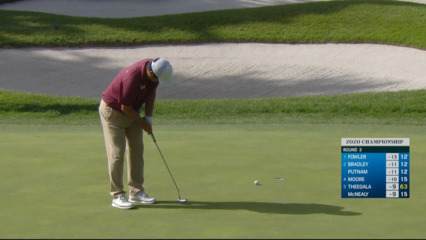 John Huh holes birdie putt at ZOZO