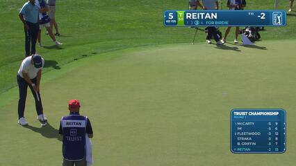Kristoffer Reitan makes birdie on No. 5 at Truist Championship