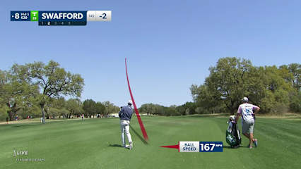 Hudson Swafford makes birdie on No. 8 at Valero