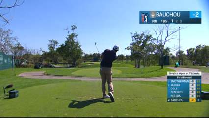 Zachary Bauchou uses nice tee shot to set up birdie at Mexico Open