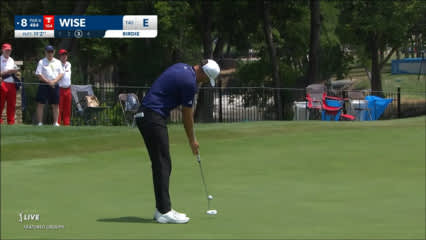 Aaron Wise rolls in 11-footer for birdie at AT&T Byron Nelson