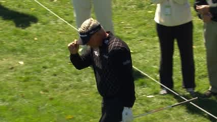 Darren Clarke chips in for birdie at Valspar