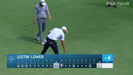 Justin Lower drains birdie putt at Nationwide Children's