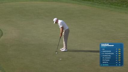 David Skinns drains 5-foot birdie putt on No. 11 at Valspar