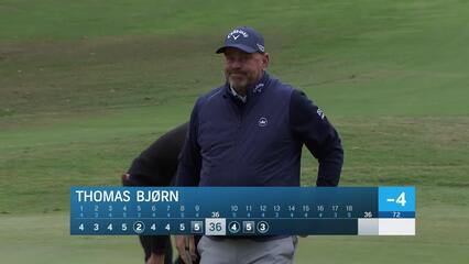 Thomas Bjørn makes birdie on No. 12 at Simmons Bank Championship