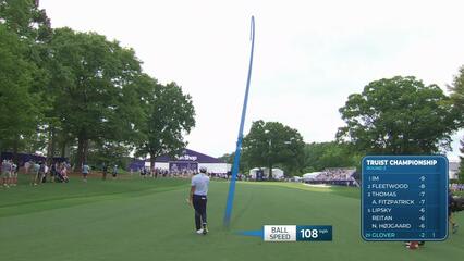 Lucas Glover gets up-and-down from 145 yards for birdie on No. 2 at Truist Championship
