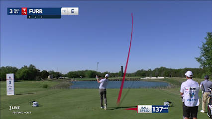 Wilson Furr hits tight tee shot that yields birdie at Valero