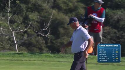 Matt Kuchar sinks 19-foot birdie putt from rough on No. 3 at Farmers