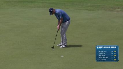 Henrik Norlander makes birdie on No. 15 at Puerto Rico