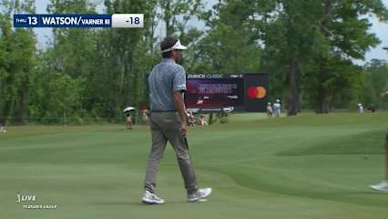 Bubba Watson makes birdie on No. 13 at Zurich Classic
