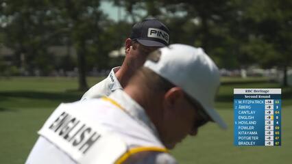 Harris English's 128-yard approach sets up birdie on No. 9 at RBC Heritage