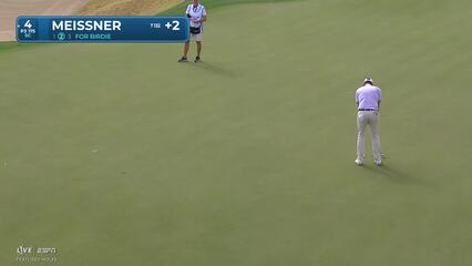 Mac Meissner sinks 18-foot birdie putt on No. 4 at The American Express