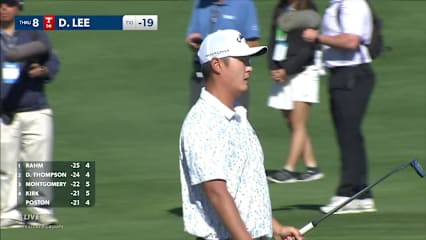 Danny Lee's bunker shot sets up birdie at The American Express