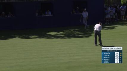Tag Ridings makes birdie on No. 18 at Principal Charity Classic