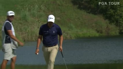 Justin Lower reaches in two to set up birdie at Korn Ferry Tour Champ