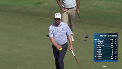 Joe Durant makes birdie on No. 15 at Insperity Invitational Round 3