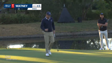 Nick Watney's tee shot to 9 feet yields birdie at Procore