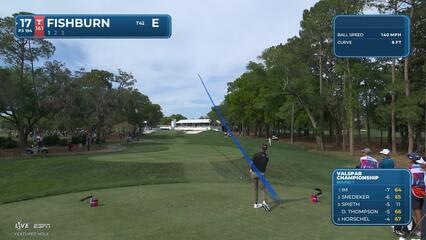 Patrick Fishburn buries 25-foot birdie putt on No. 17 at Valspar