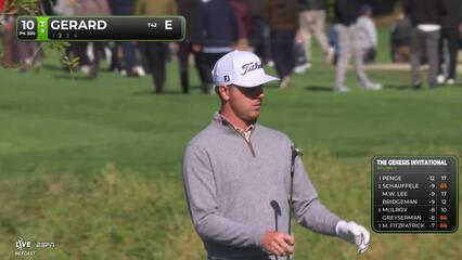 Ryan Gerard sinks 7-foot birdie putt on No. 10 at The Genesis