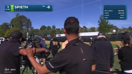 Jordan Spieth hits 185-yard approach to 10 feet, sets up eagle on No. 1 at The Genesis