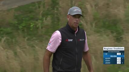 Stewart Cink makes birdie on No. 13 at Regions Tradition