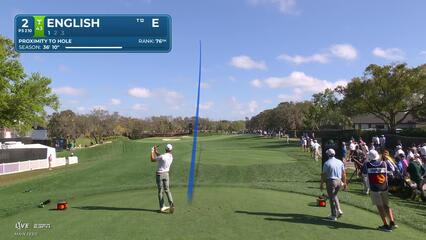 Harris English drives 214 yards to 11 feet, sets up birdie on No. 2 at Arnold Palmer