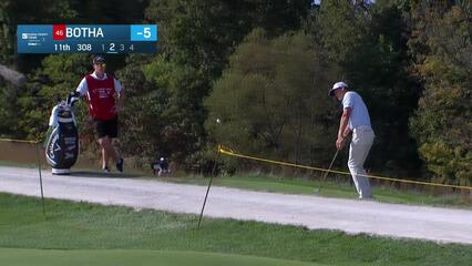 Barend Botha makes birdie on No. 11 at Korn Ferry Tour Champ