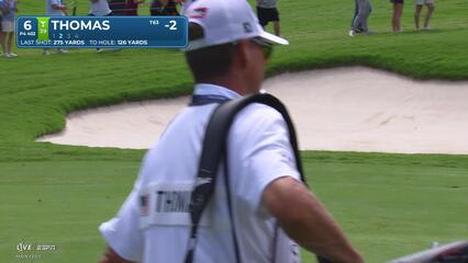 Justin Thomas's 126-yard approach sets up birdie on No. 6 at Charles Schwab