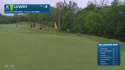Shane Lowry's 115-yard approach sets up birdie on No. 8 at RBC Canadian
