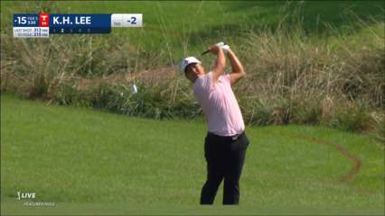 K.H. Lee navigates No. 15 for birdie at Wyndham