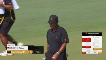 Hideki Matsuyama makes birdie on No. 2 at Sunday Singles