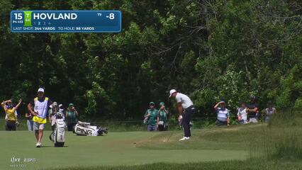Viktor Hovland's 99-yard approach sets up birdie on No. 15 at RBC Canadian
