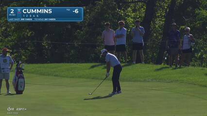 Quade Cummins makes birdie on No. 2 at John Deere