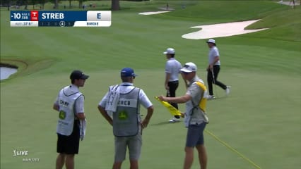 Robert Streb's long birdie on No. 10 at John Deere