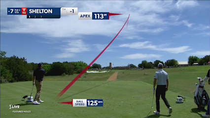 Robby Shelton's tee shot to 5 feet sets up birdie at Valero