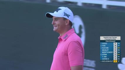 Christiaan Bezuidenhout ends day with chip-in birdie at Sanderson Farms