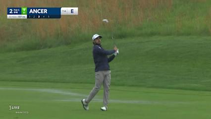 Abraham Ancer spins approach to set up birdie at Wells Fargo