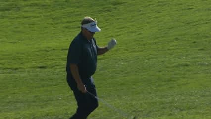 Carl Pettersson's bunker hole-out for eagle on No. 11 at Northern Trust