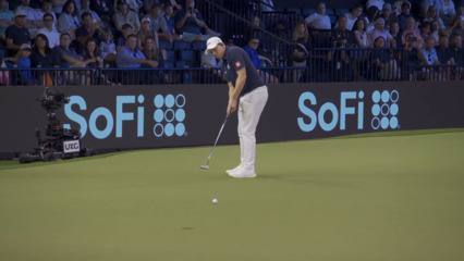 Matt Fitzpatrick rolls in huge birdie for NYGC at TGL