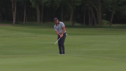 Luke List drains 3-foot birdie putt on No. 5 at THE CJ CUP