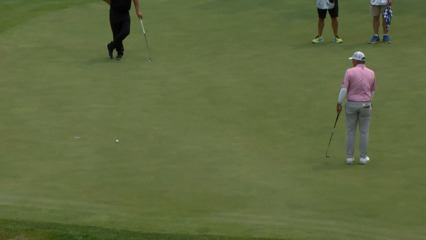 Dicky Pride cards closing birdie at Kaulig Co. Championship