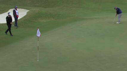Thomas Bjørn makes birdie on No. 18 at Simmons Bank Championship